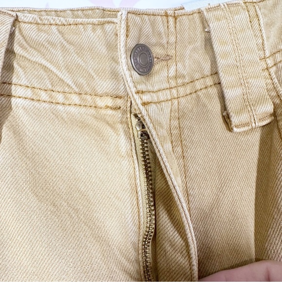 NEW Free People We The Free Chill Vibes Dropped Wide Leg Khaki Scout Jeans 26 - Picture 12 of 14